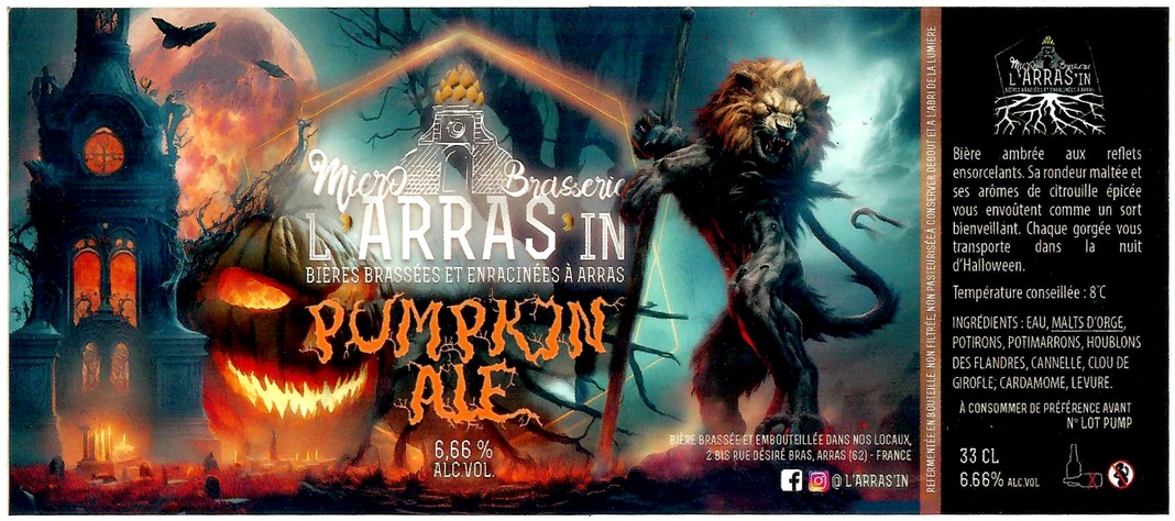 Etiquette BRASSERIE L'ARRAS'IN 57