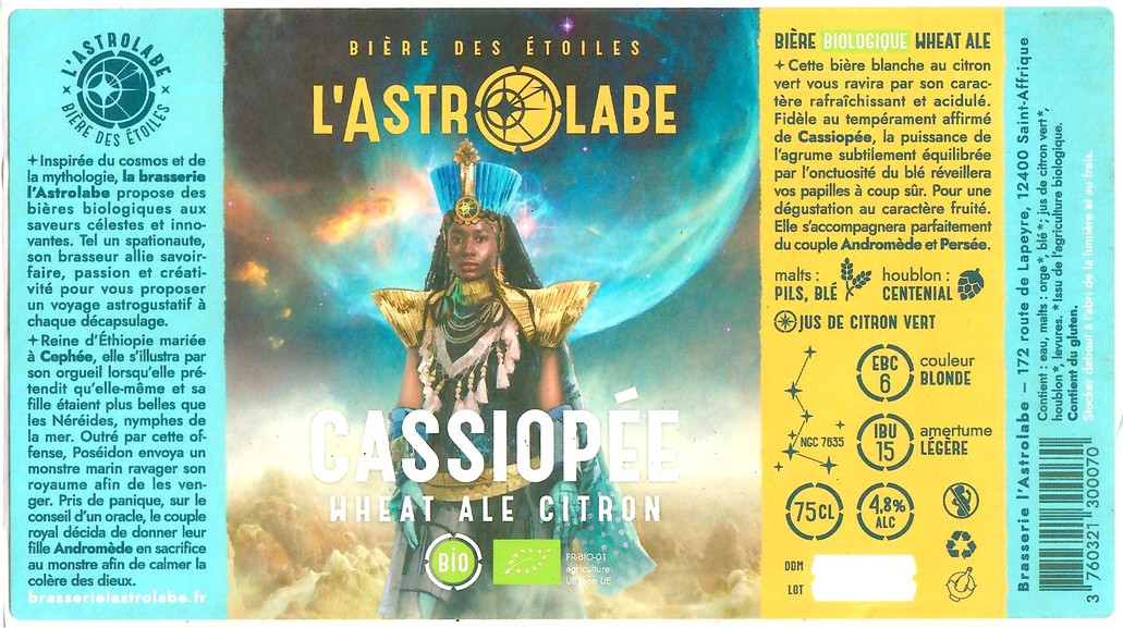 Etiquette BRASSERIE L'ASTROLABE 09