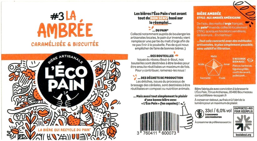 Etiquette BRASSERIE L'ECO PAIN 03