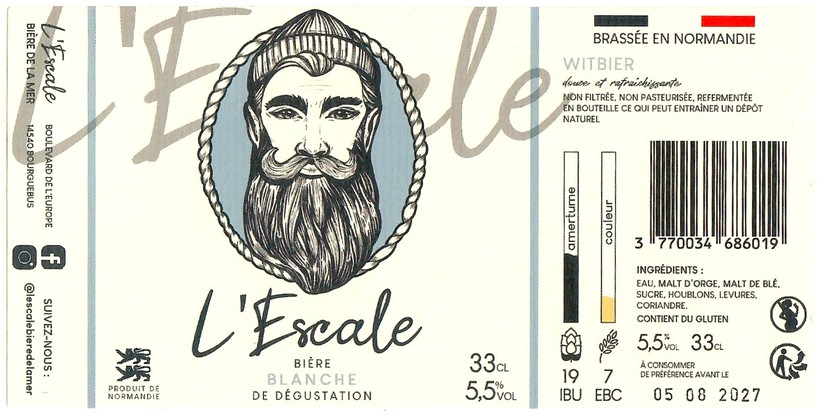 Etiquette BRASSERIE L'ESCALE 03
