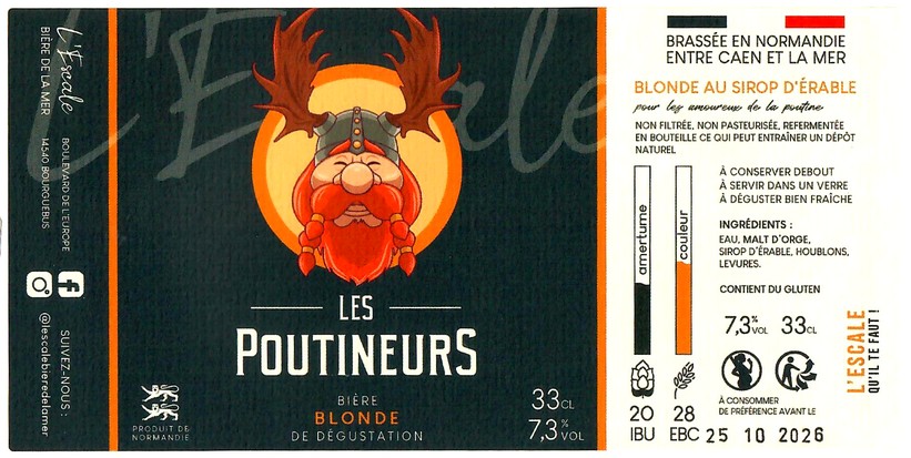 Etiquette BRASSERIE L'ESCALE 08