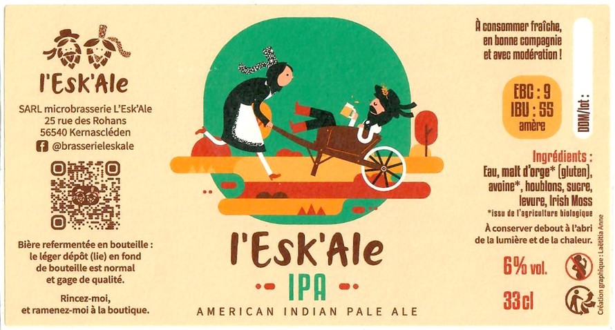 Etiquette BRASSERIE L'ESK'ALE 01