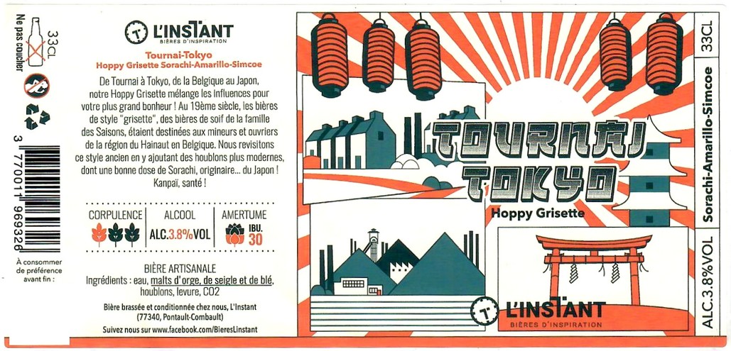 Etiquette BRASSERIE L'INSTANT 07