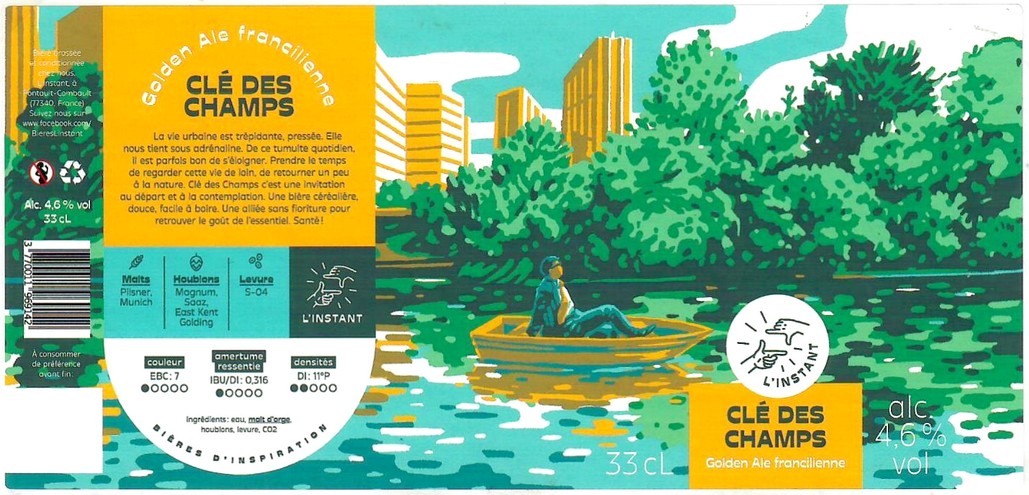 Etiquette BRASSERIE L'INSTANT 13