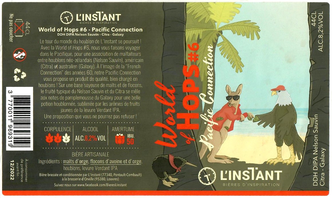 Etiquette BRASSERIE L'INSTANT 28