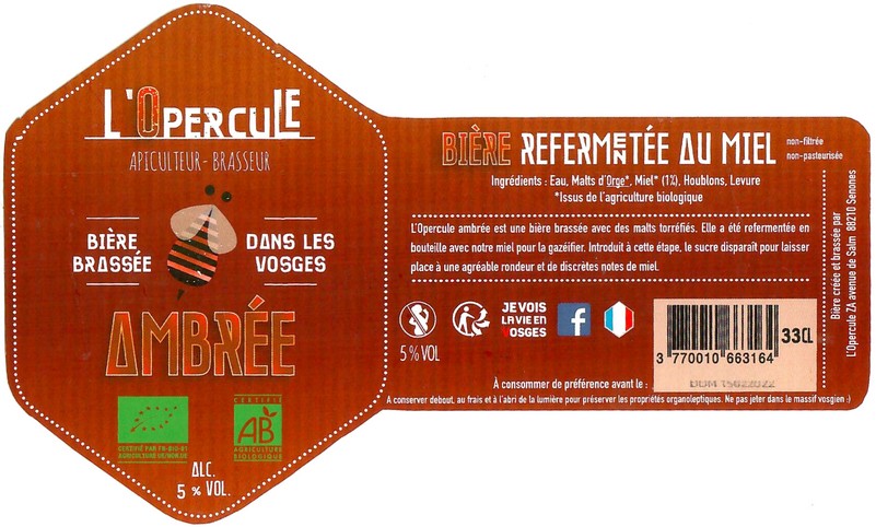 Etiquette BRASSERIE L'OPERCULE 02