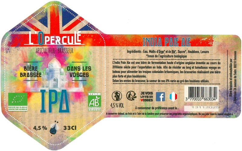 Etiquette BRASSERIE L'OPERCULE 05