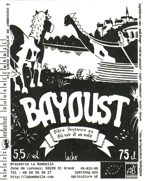 Etiquette BRASSERIE LA BAMBELLE 30