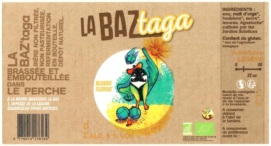 Etiquette BRASSERIE LA BAZ 19