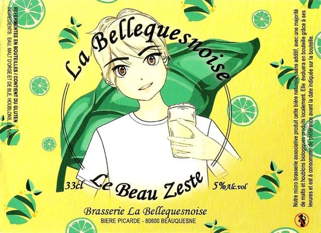 Etiquette BRASSERIE LA BELLEQUESNOISE 33
