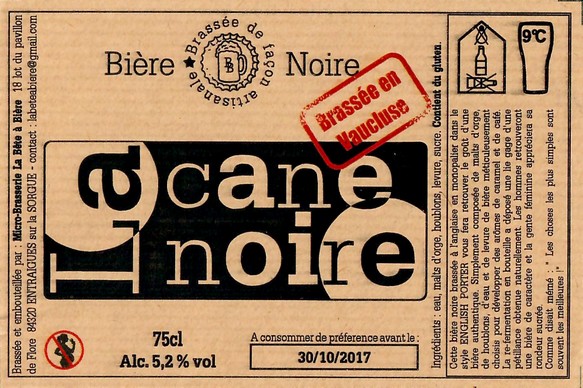 Etiquette BRASSERIE LA BETE A BIERE 08