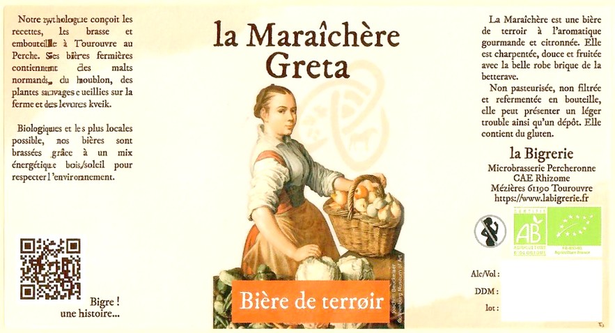 Etiquette BRASSERIE LA BIGRERIE 02