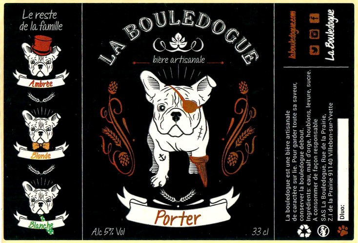 Etiquette BRASSERIE LA BOULEDOGUE 06