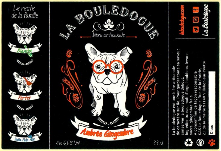 Etiquette BRASSERIE LA BOULEDOGUE 08