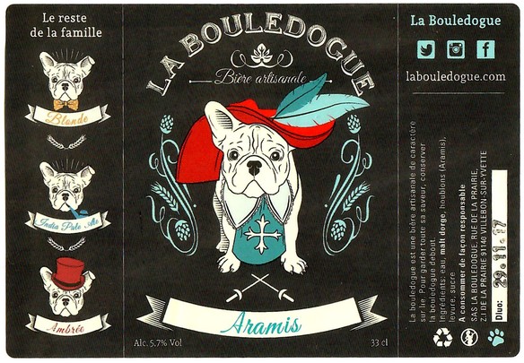 Etiquette BRASSERIE LA BOULEDOGUE 17