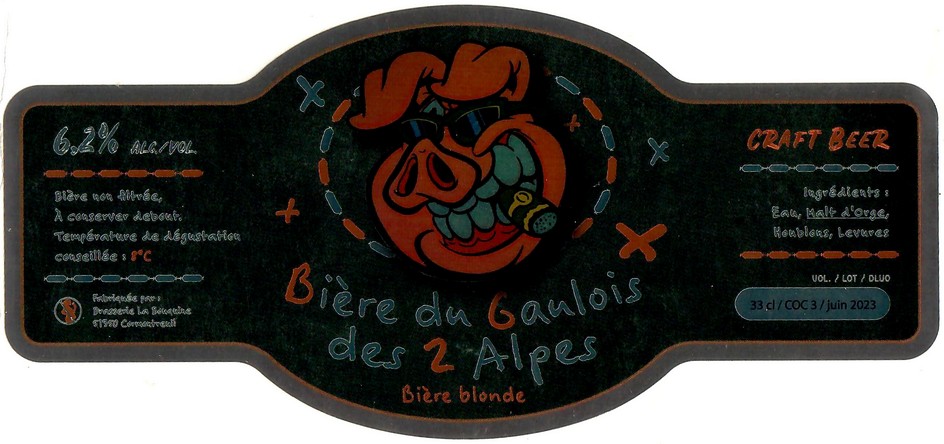 Etiquette BRASSERIE LA BOUQUINE 36