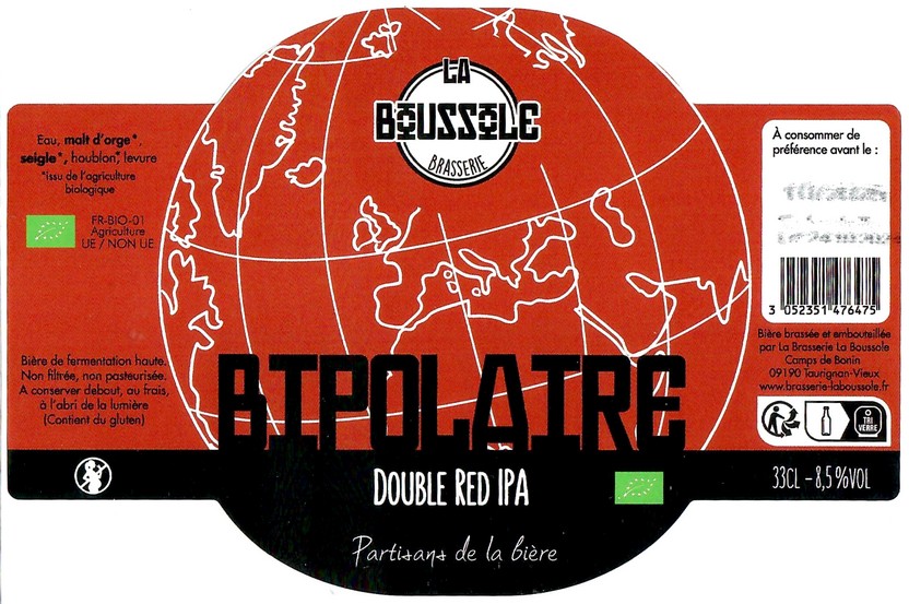 Etiquette BRASSERIE LA BOUSSOLE 28