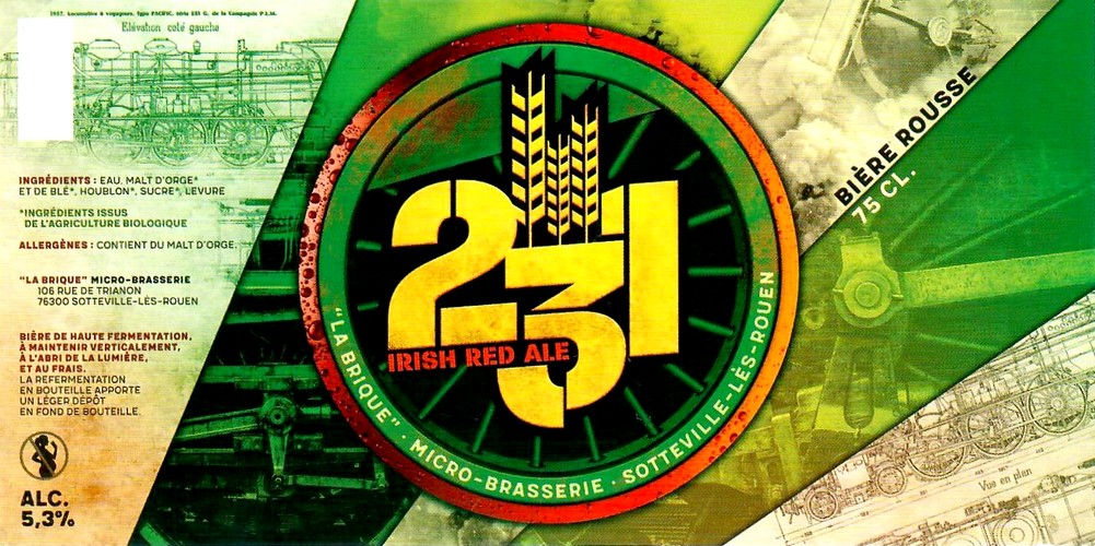 Etiquette BRASSERIE LA BRIQUE 06