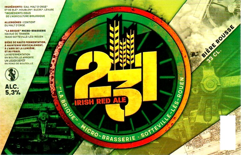 Etiquette BRASSERIE LA BRIQUE 07