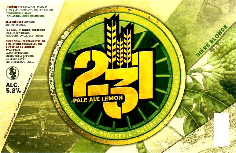 Etiquette BRASSERIE LA BRIQUE 11