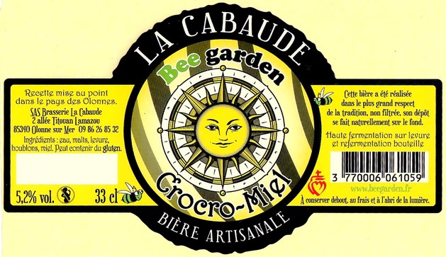 Etiquette BRASSERIE LA CABAUDE 06