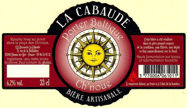 Etiquette BRASSERIE LA CABAUDE 22