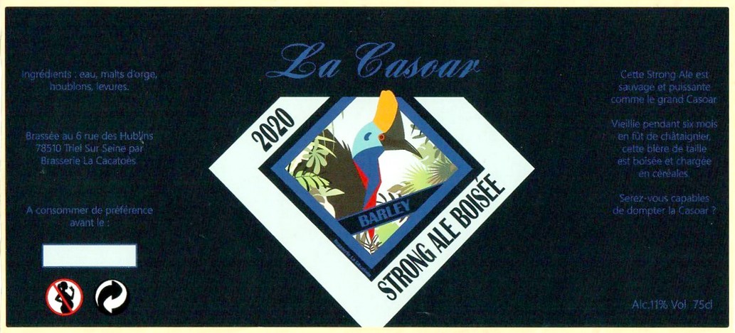 Etiquette BRASSERIE LA CACATOES 04