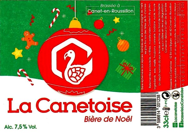 etiquette BRASSERIE LA CANETOISE 09