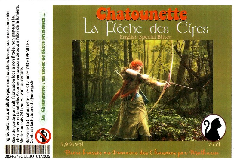 Etiquette BRASSERIE LA CHATOUNETTE 12