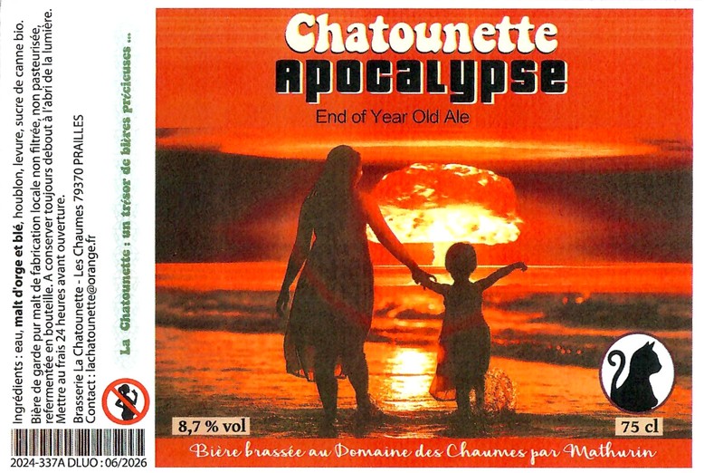 Etiquette BRASSERIE LA CHATOUNETTE 16