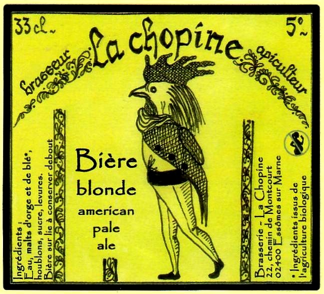 etiquette BRASSERIE LA CHOPINE 01