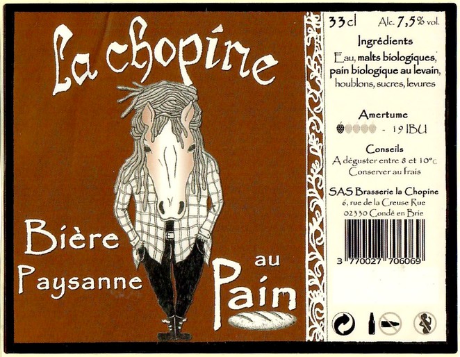 Etiquette BRASSERIE LA CHOPINE 09