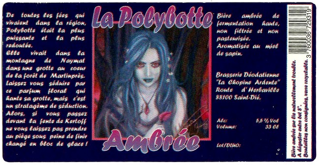 Etiquette BRASSERIE LA CHOPINE ARDENTE 02