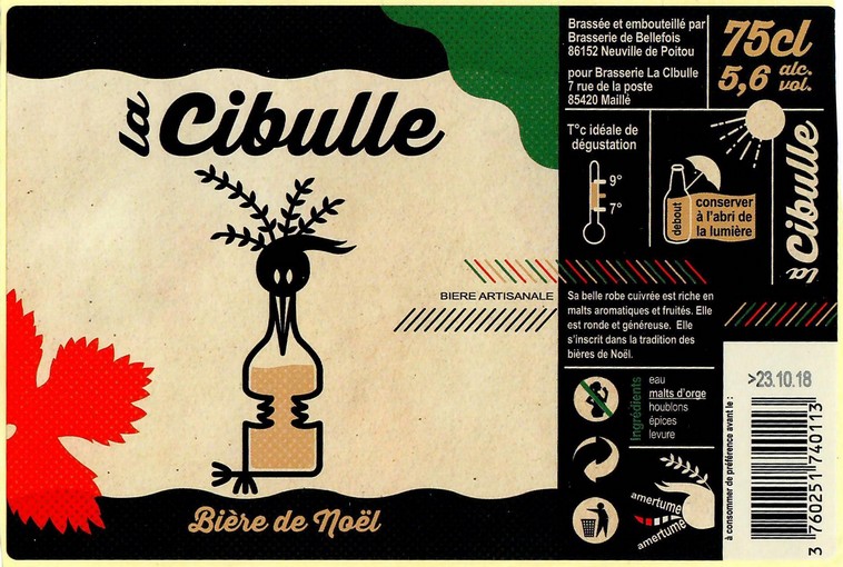 Etiquette BRASSERIE LA CIBULLE 02
