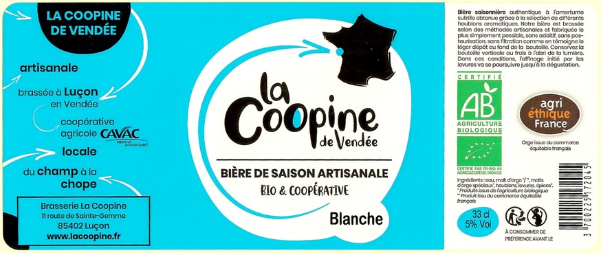 Etiquette BRASSERIE LA COOPINE 02