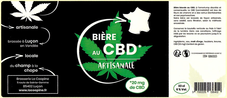 Etiquette BRASSERIE LA COOPINE 11