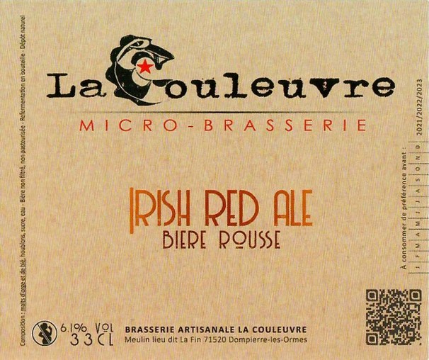 Etiquette BRASSERIE LA COULEUVRE 04