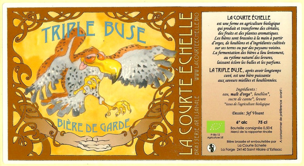 Etiquette BRASSERIE LA COURTE ECHELLE 07