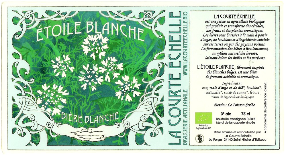 Etiquette BRASSERIE LA COURTE ECHELLE 10