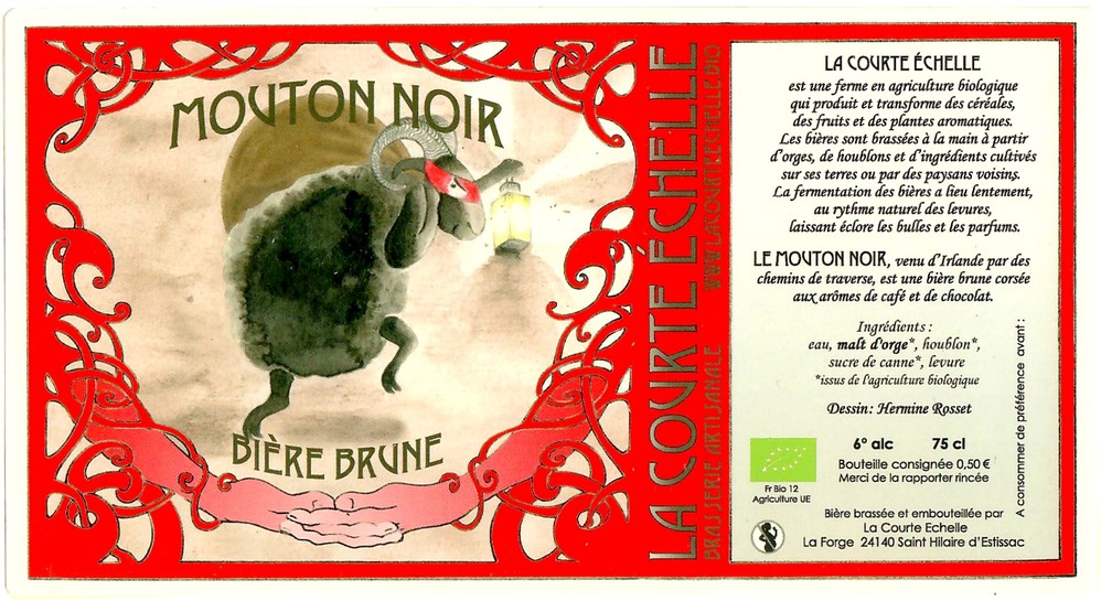 Etiquette BRASSERIE LA COURTE ECHELLE 11