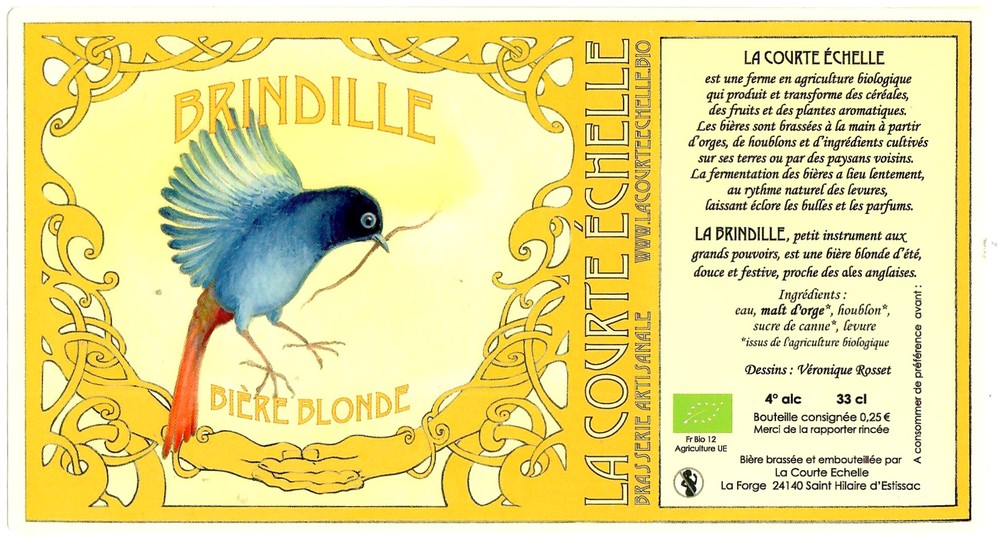 Etiquette BRASSERIE LA COURTE ECHELLE 13