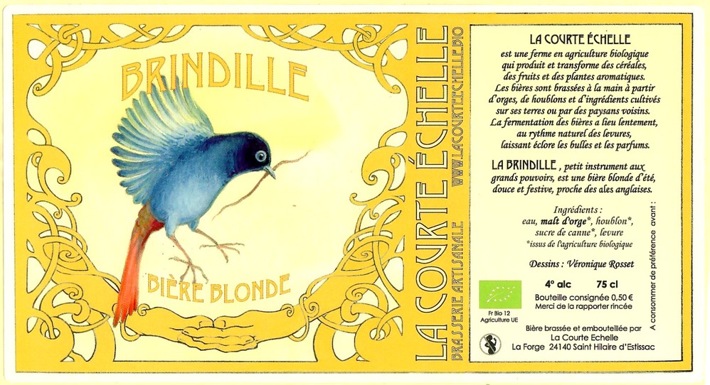 Etiquette BRASSERIE LA COURTE ECHELLE 14