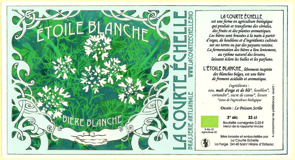 Etiquette BRASSERIE LA COURTE ECHELLE 15