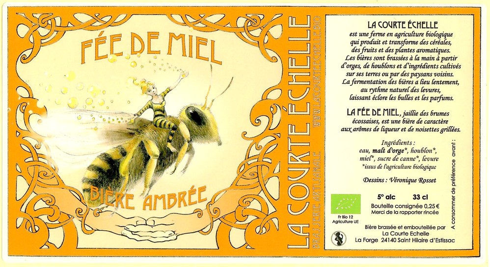 Etiquette BRASSERIE LA COURTE ECHELLE 16