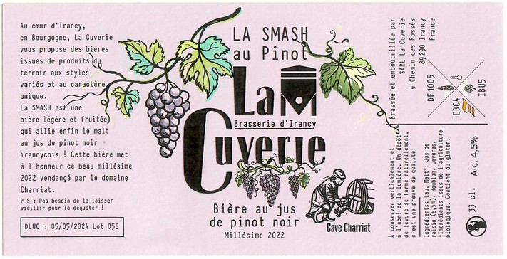 Etiquette BRASSERIE LA CUVERIE 01