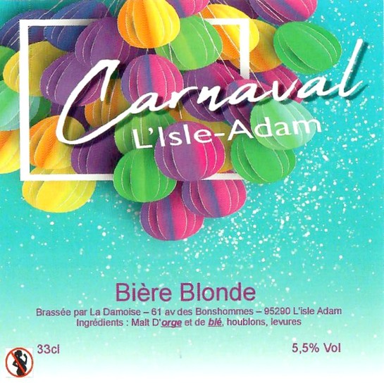 Etiquette BRASSERIE LA DAMOISE 22