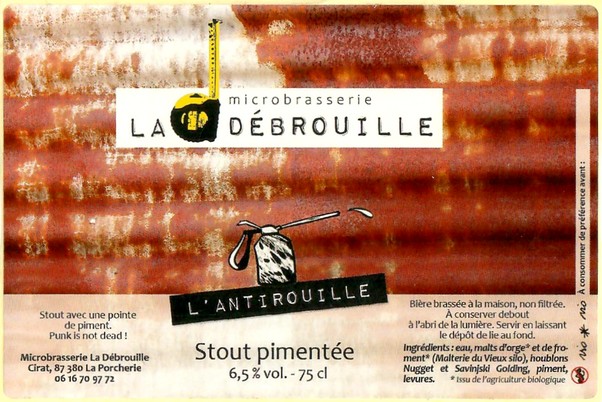 Etiquette BRASSERIE LA DEBROUILLE 07