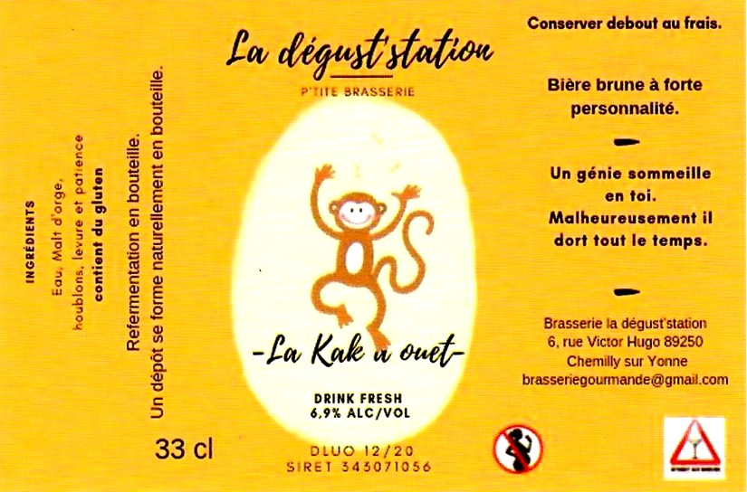 Etiquette BRASSERIE LA DEGUST'STATION 02