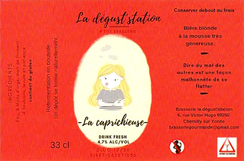 Etiquette BRASSERIE LA DEGUST'STATION 09