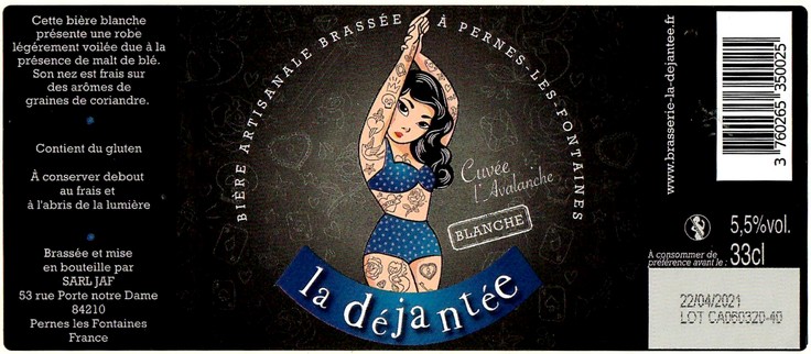 Etiquette BRASSERIE LA DEJANTEE 05